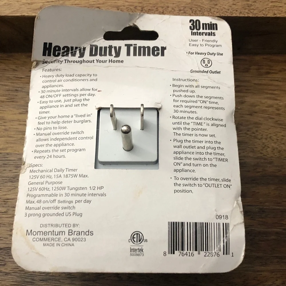 Good Choice White Heavy Duty Indoor Mechanical Timer Plug